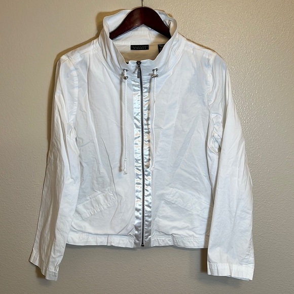 Apostrophe White Lightweight Jacket - Picture 1 of 9